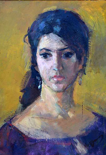 Portrait of &laquo;Carmen&raquo; by Maksym Mazur [2014] (oil on canvas)