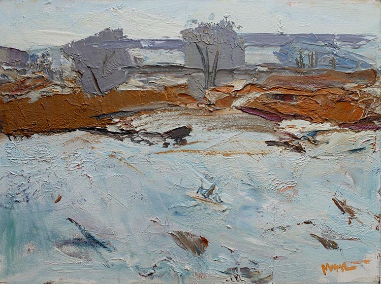 &laquo;Cold morning&raquo; by Maksym Mazur [2015] 45×60cm, oil on canvas
